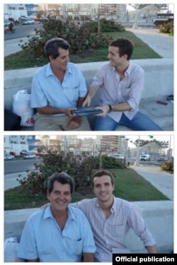 Pablo Casado junto a Oswaldo Payá. Tomado de oswaldopaya.org