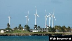 Parque de energía eólica en Gibara, Holguín.