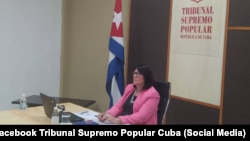 Maricela Sosa Ravelo, vicepresidenta del Tribunal Supremo de Cuba.