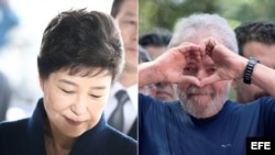 Park Geun-Hye y Luiz Inácio Lula da Silva, ambos a prisión esta semana.