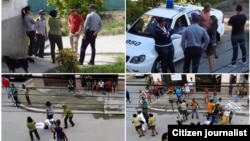 Represión, arrestos y vigilancia policial contra opositores en Cuba.