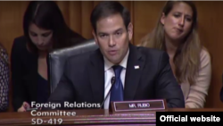 Senador Marco Rubio, Comité de Asuntos Exteriores del Senado.