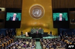 Estados Unidos es un país más fuerte, seguro y rico de lo que era, dijo el Presidente Donald Trump ante la Asamblea General.