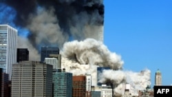 Torres gemelas bajo ataque el 11 de septiembre de 2001. (HENNY RAY ABRAMS / AFP)