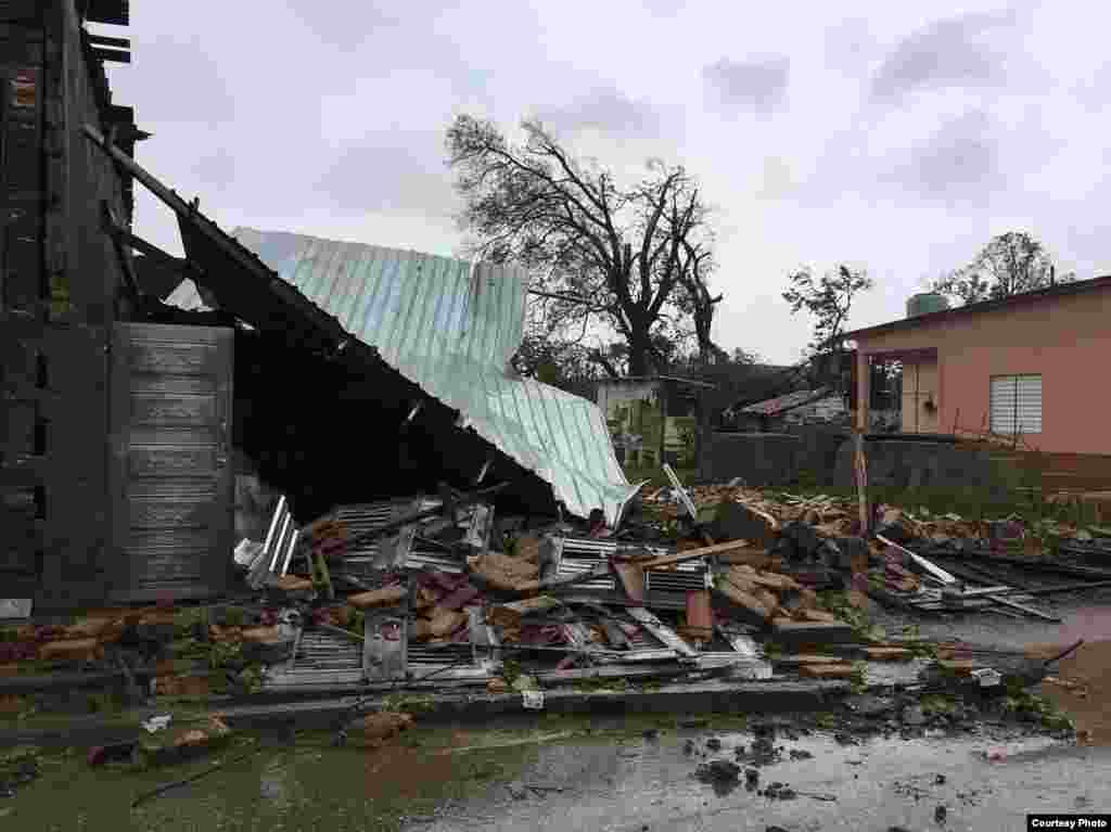 Imágenes de Remedios tras el paso de Irma /Cortesía de H Vela - WPLG-TV