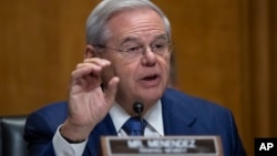 El senador demócrata de origen cubano, Bob Menéndez (AP Photo/Alex Brandon).