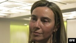 Federica Mogherini, jefa de la diplomacia de la Unión Europea.