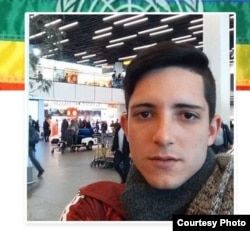 Víctor M. Dueñas Otero, activista LGTBI, detenido en Holanda a la espera de asilo político.