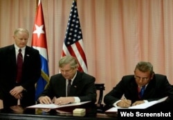 FIRMAN CUBA Y ESTADOS UNIDOS MEMORANDO DE ENTENDIMIENTO