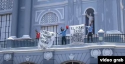 Protesta en Santiago de Cuba.