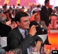 El hijo de Fidel Castro, Antonio Castro, durante la cena de gala en el cierre de la XIV edición del Festival del Habano.