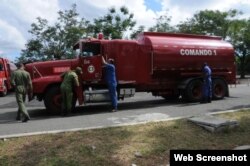 Tanque de agua del equipo de Bomberos, Santiago de Cuba.