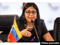 La canciller venezolana, Delcy Rodríguez