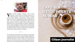 Portada del libro Café sin Heydi frente al mar, de Víctor Domínguez.