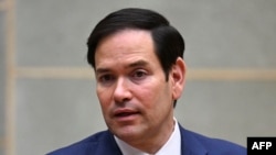 El secretario de Estado de EEUU, Marco Rubio, en Guatemala el 5 de febrero de 2025 (AFP/Johan Ordoñez).