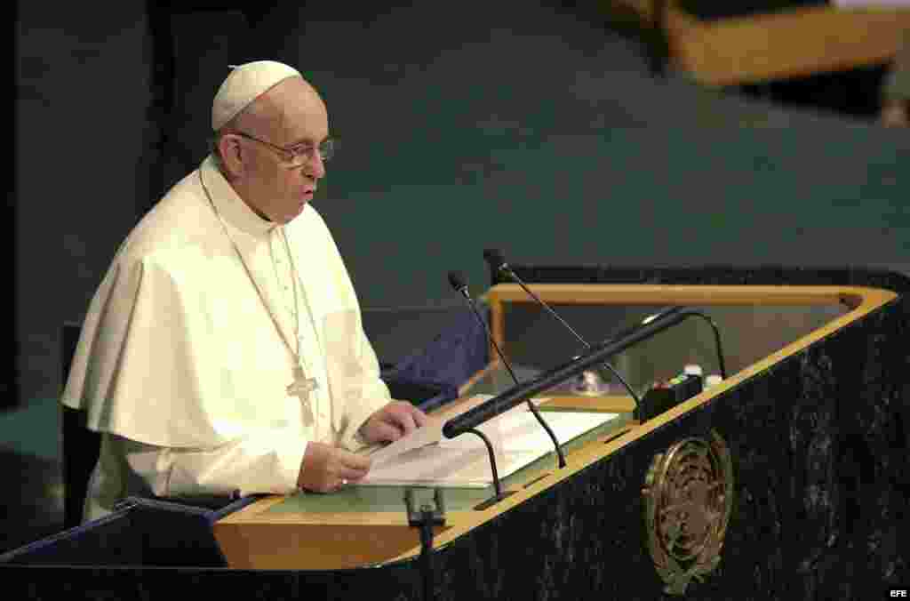 EL PAPA EN LA CUMBRE ONU