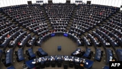 Una sesión plenaria del Parlamento Europeo celebrada el 14 de noviembre de 2018.