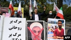 Protestas en Londres contra el gobierno de Irán. (Justin Tallis / AFP).