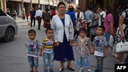 Mujer de la minoría étnica uigures en China.