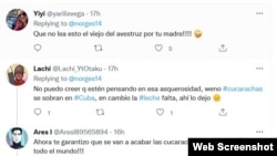 Comentarios en redes sociales a raíz de la publicación de Radio Guamá.