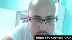 Orelvys Cabrera, reportero de Cubanet (Imagen del Twitter de CPJ Américas).