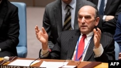 Elliott Abrams habla en una reunión del Consejo de Seguridad de ONU sobre Venezuela. (Archivo)