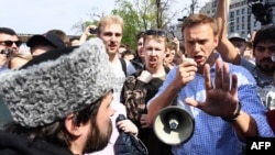 El líder de las protestas Alexei Navalny.