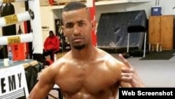 El boxeador cubano Rancés Barthelemy.