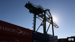 Vista de la terminal de contenedores del puerto del Mariel.