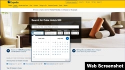 Expedia: viajes a Cuba. (Captura de sitio de Expedia en internet)