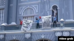 Protesta en Santiago de Cuba.