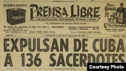 Expulsión de sacerdotes de Cuba.