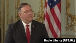 Mike Pompeo en entrevista con RFE/RL