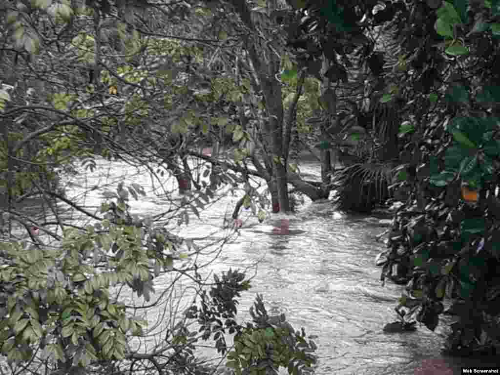 Intensas inundaciones en la Isla de la Juventud por la lluvia acumulada de los últimos días