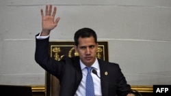 Juan Guaidó, presidente interino de Venezuela, durante una sesión de la Asamblea Nacional. (Archivo)