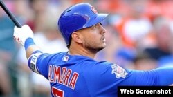 Albert Almora, jardinero cubanoamericano de los Chicago Cubs