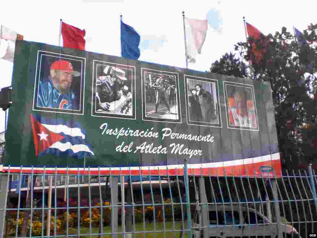 Entrada de lo que era el Palacio de los deportes