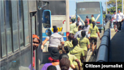 Reporta Cuba. Detenciones. Foto: Primavera Digital.