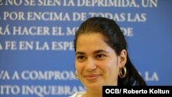 Sisi Abascal, joven cubana opositora al regimen cubano.