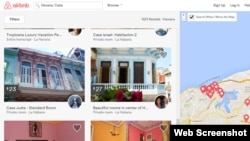 Algunas de las casas particulares para alquilar en La Habana que oferta la web de Airbnb