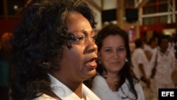 La líder del grupo disidente Damas de Blanco, Berta Soler.