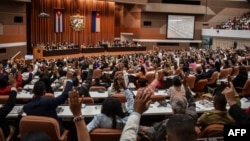 una sesión parlamentaria de la Asamblea Nacional del Poder Popular celebrada el pasado 19 de abril de 2018.