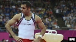 El gimnasta cubanoamericano Danell Leyva ganó dos medallas de plata en Río.