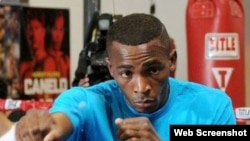 Erislandy Lara, campeón mundial de boxeo en el peso 160 libras.