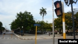 Calles vacías en Ciego de Ávila tras nuevas medidas por COVID-19. (Osvaldo Gutierrez Gomez/Facebook)