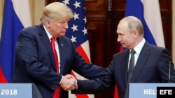 Trump y Putin ofrecen una rueda de prensa conjunta tras cumbre en Helsinki.