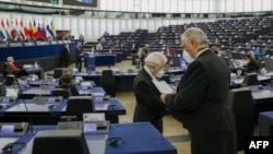 Una sesión plenaria del Parlamento Europeo en Estrasburgo. (Foto de JULIEN WARNAND / POOL / AFP