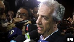 El candidato presidencial por el Frente Amplio, Tabaré Vázquez, triunfador en las elecciones 2014. 