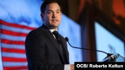 El senador Marco Rubio clausura la 75 Asamblea General de la Sociedad Intemericana de Prensa, en el Hotel Biltmore de Coral Gables. 